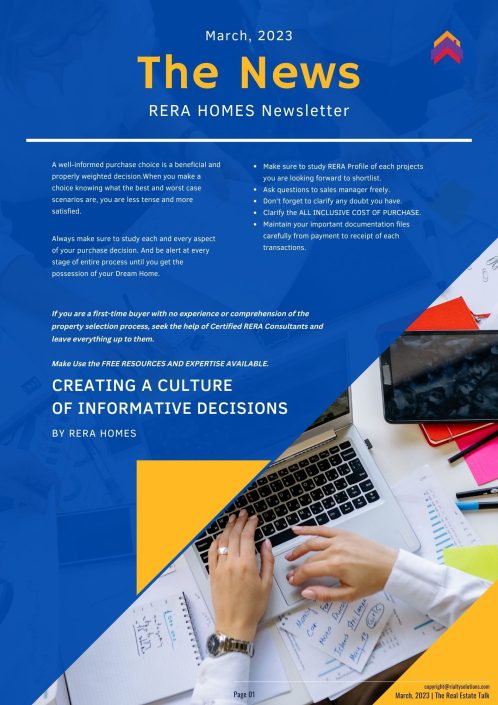 RERA HOMES NEWS MARCH